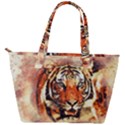 Tiger-portrait-art-abstract Back Pocket Shoulder Bag  View2