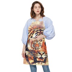 Tiger-portrait-art-abstract Pocket Apron