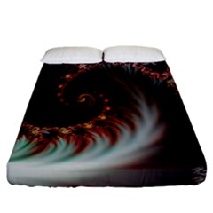 Digital-fractal-fractals-fantasy Fitted Sheet (california King Size)