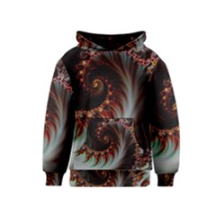 Digital-fractal-fractals-fantasy Kids  Pullover Hoodie