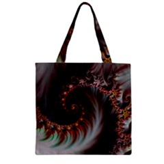 Digital-fractal-fractals-fantasy Zipper Grocery Tote Bag