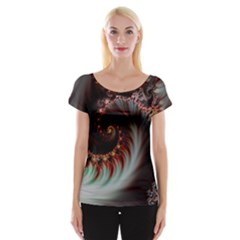 Digital-fractal-fractals-fantasy Cap Sleeve Top