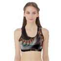 Digital-fractal-fractals-fantasy Sports Bra with Border View1