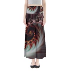 Digital-fractal-fractals-fantasy Full Length Maxi Skirt