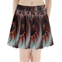 Digital-fractal-fractals-fantasy Pleated Mini Skirt