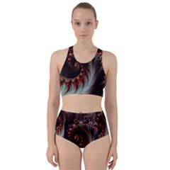 Digital-fractal-fractals-fantasy Racer Back Bikini Set