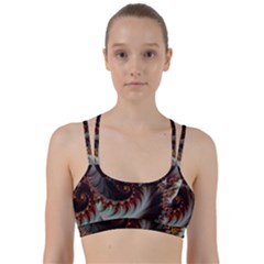 Digital-fractal-fractals-fantasy Line Them Up Sports Bra by Jancukart