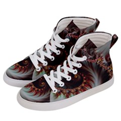 Digital-fractal-fractals-fantasy Men s Hi-top Skate Sneakers