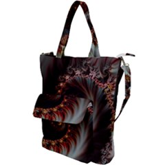 Digital-fractal-fractals-fantasy Shoulder Tote Bag