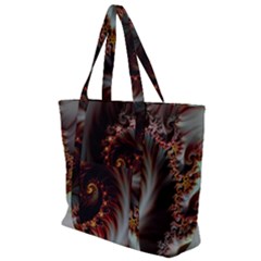 Digital-fractal-fractals-fantasy Zip Up Canvas Bag