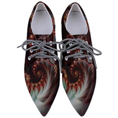 Digital-fractal-fractals-fantasy Pointed Oxford Shoes