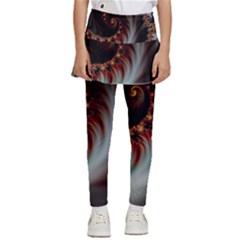 Digital-fractal-fractals-fantasy Kids  Skirted Pants