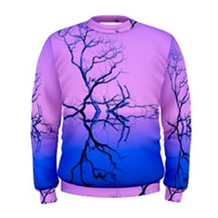 Nature-inspiration-trees-blue Men s Sweatshirt