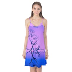 Nature-inspiration-trees-blue Camis Nightgown