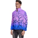 Nature-inspiration-trees-blue Men s Puffer Bubble Jacket Coat View2