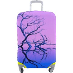 Nature-inspiration-trees-blue Luggage Cover (large)