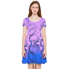 Nature-inspiration-trees-blue Inside Out Cap Sleeve Dress by Jancukart