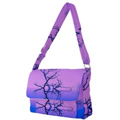 Nature-inspiration-trees-blue Full Print Messenger Bag (s)