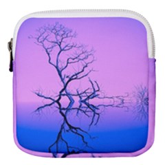 Nature-inspiration-trees-blue Mini Square Pouch