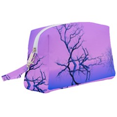 Nature-inspiration-trees-blue Wristlet Pouch Bag (large) by Jancukart