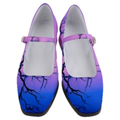 Nature-inspiration-trees-blue Women s Mary Jane Shoes by Jancukart