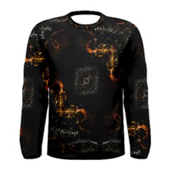 Abstract-animated-ornament-background-fractal-art- Men s Long Sleeve Tee