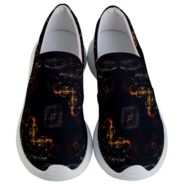 Abstract-animated-ornament-background-fractal-art- Women s Lightweight Slip Ons