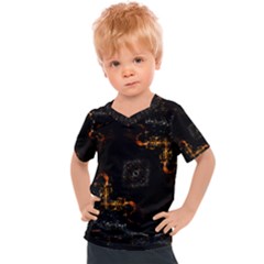 Abstract-animated-ornament-background-fractal-art- Kids  Sports Tee