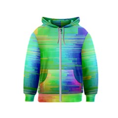 Colors-rainbow-chakras-style Kids  Zipper Hoodie