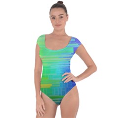 Colors-rainbow-chakras-style Short Sleeve Leotard 