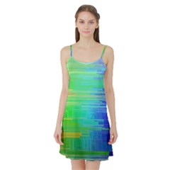 Colors-rainbow-chakras-style Satin Night Slip