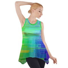 Colors-rainbow-chakras-style Side Drop Tank Tunic by Jancukart