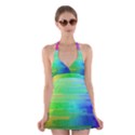 Colors-rainbow-chakras-style Halter Dress Swimsuit  View1