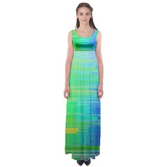 Colors-rainbow-chakras-style Empire Waist Maxi Dress