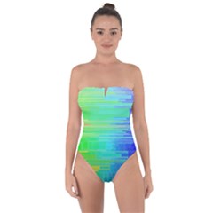 Colors-rainbow-chakras-style Tie Back One Piece Swimsuit by Jancukart