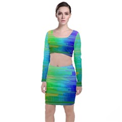 Colors-rainbow-chakras-style Top And Skirt Sets