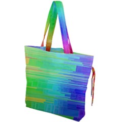 Colors-rainbow-chakras-style Drawstring Tote Bag