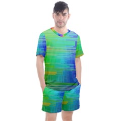 Colors-rainbow-chakras-style Men s Mesh Tee And Shorts Set