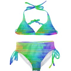 Colors-rainbow-chakras-style Kids  Classic Bikini Set