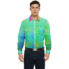 Colors-rainbow-chakras-style Men s Long Sleeve Pocket Shirt  by Jancukart