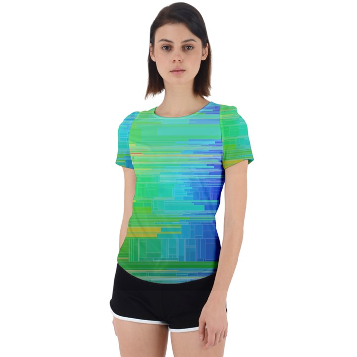 Colors-rainbow-chakras-style Back Cut Out Sport Tee