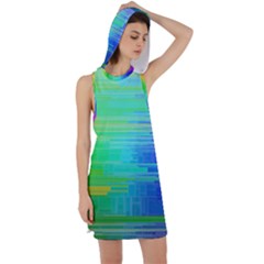 Colors-rainbow-chakras-style Racer Back Hoodie Dress by Jancukart