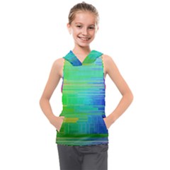 Colors-rainbow-chakras-style Kids  Sleeveless Hoodie