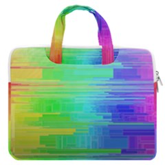 Colors-rainbow-chakras-style Macbook Pro 16  Double Pocket Laptop Bag  by Jancukart