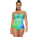 Colors-rainbow-chakras-style Retro Full Coverage Swimsuit View1