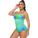 Colors-rainbow-chakras-style Retro Full Coverage Swimsuit View2