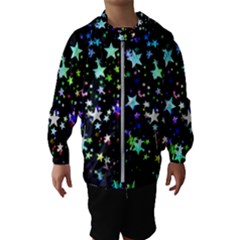 Christmas-star-gloss-lights-light Kids  Hooded Windbreaker by Jancukart