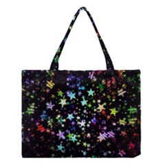 Christmas-star-gloss-lights-light Medium Tote Bag by Jancukart