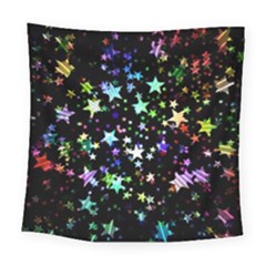 Christmas-star-gloss-lights-light Square Tapestry (large) by Jancukart