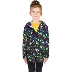 Christmas-star-gloss-lights-light Kids  Double Breasted Button Coat by Jancukart